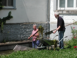 Fischer am Kanal